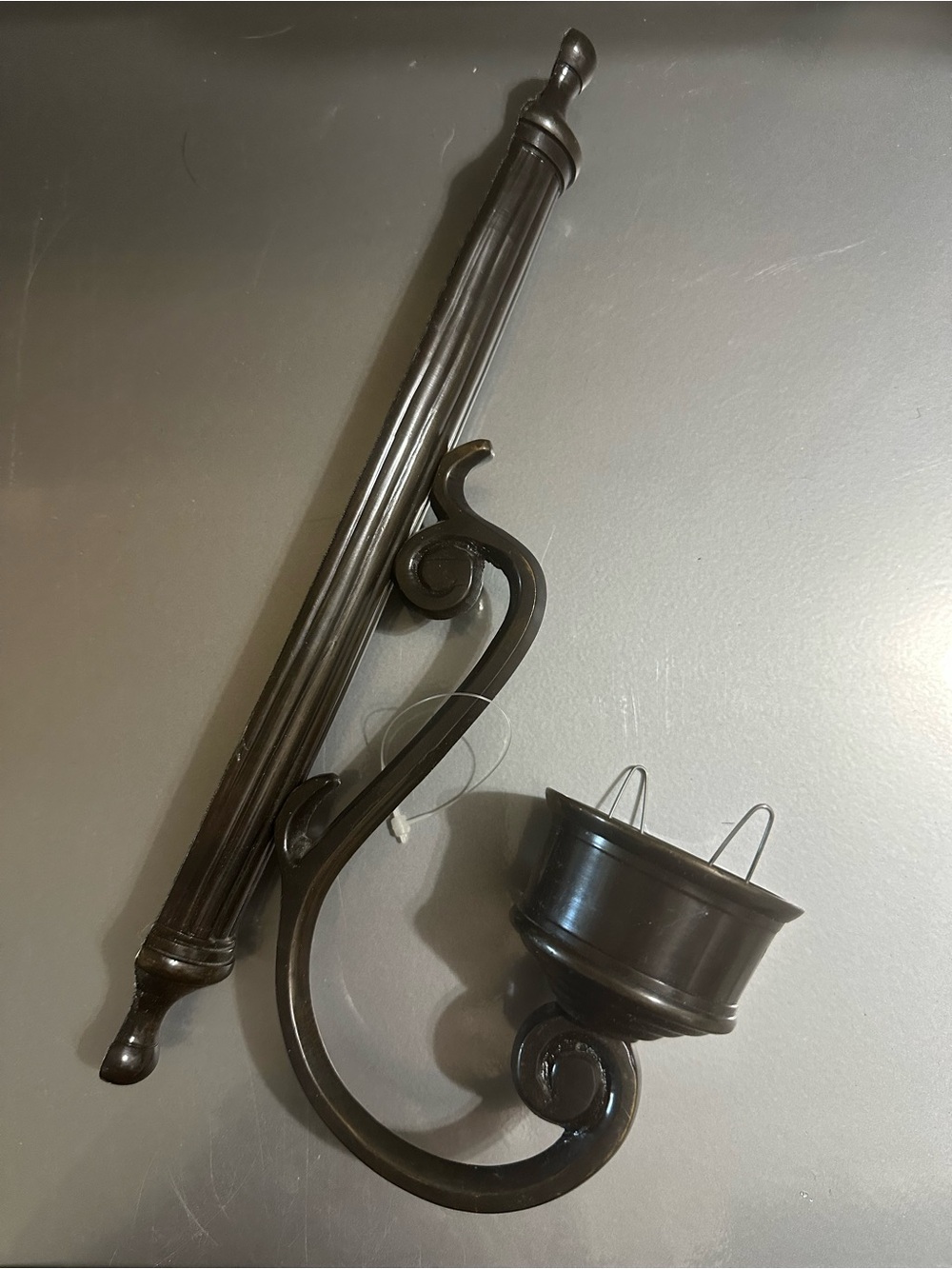 🌻5/$30🌻 THE BOMBAY COMPANY Aged Brass Decorative Wall Sconce - Candle Holder
